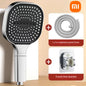 "Xiaomi - Cabezal de Ducha Ajustable de Alta Presión con Panel Grande de 13 cm y 3 Modos de Masaje: Accesorios de Baño con Elemento Filtrante"